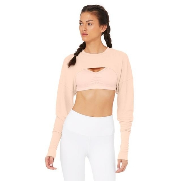 ALO Yoga Tops - Alo Mega Crop Yoga Top